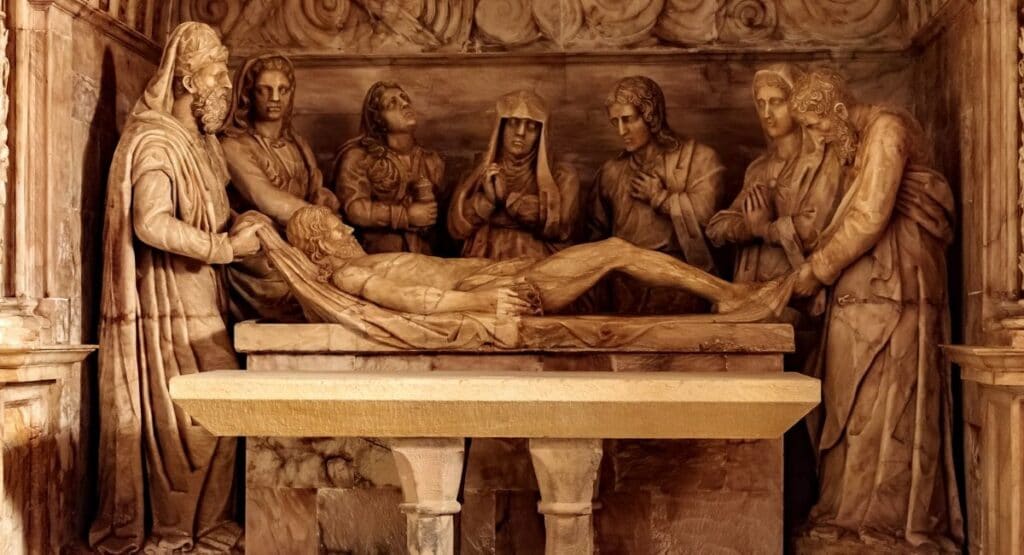 Súsošie ukladanie Ježiša do hrobu